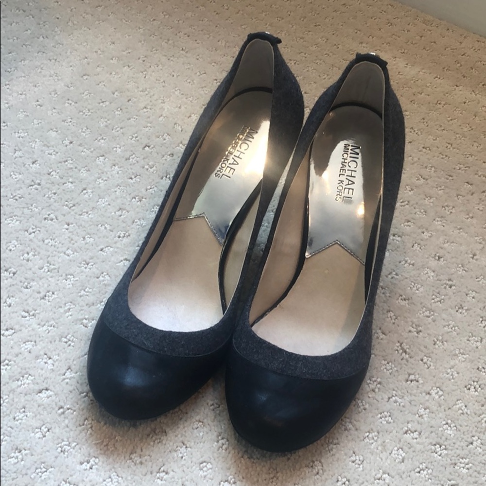 Grey and Black MICHAEL Heels
